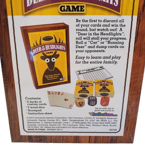 Deer in the Headlights Card Game Cards Front Porch Classics Wild Games - Picture 3 of 7